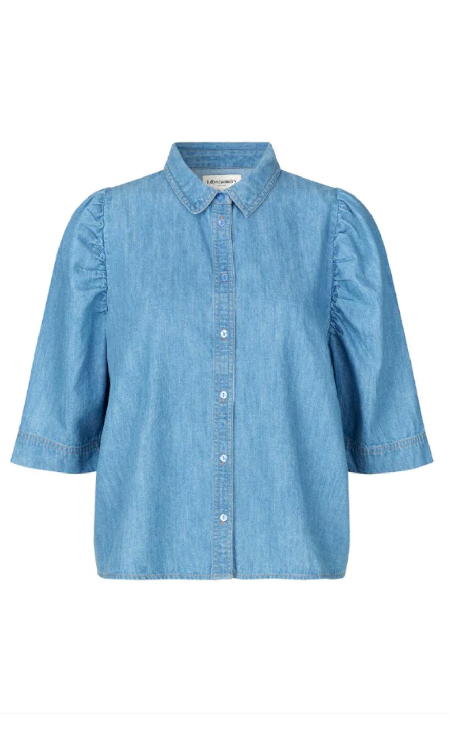 Lollys Laundry Bono Shirt - Light Blue Chambray