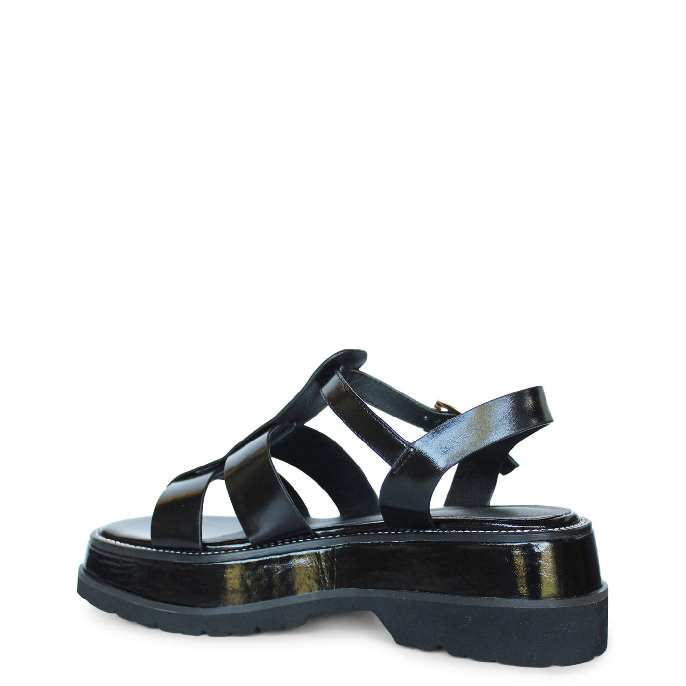 Kathryn Wilson Kendall Sandal - Black Hi Shine