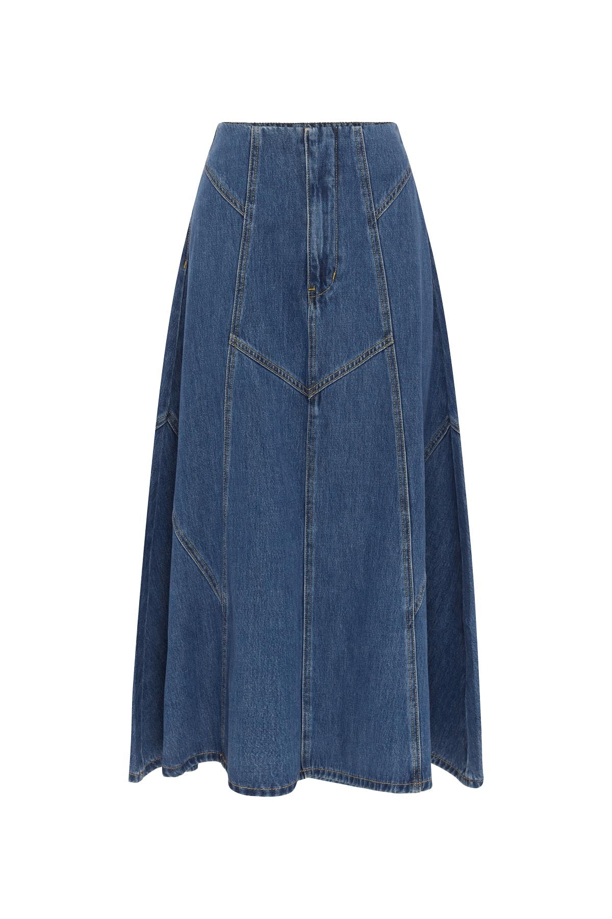 Rowie - Jeanette Denim Midi Skirt