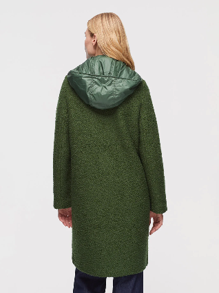 Nice Things Detachable Hood Jacket - Green