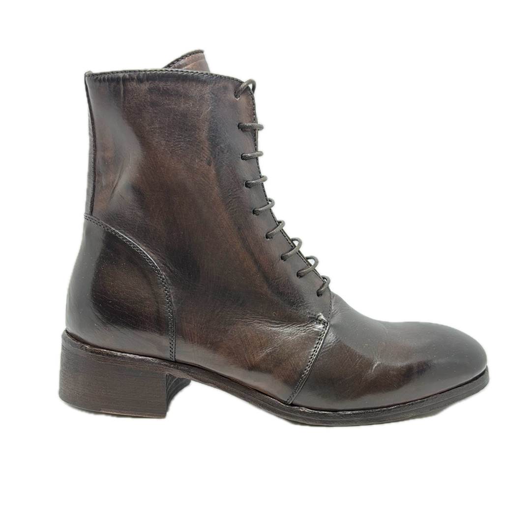 Crispiniano Lace Up Leather Boots - Chocolate