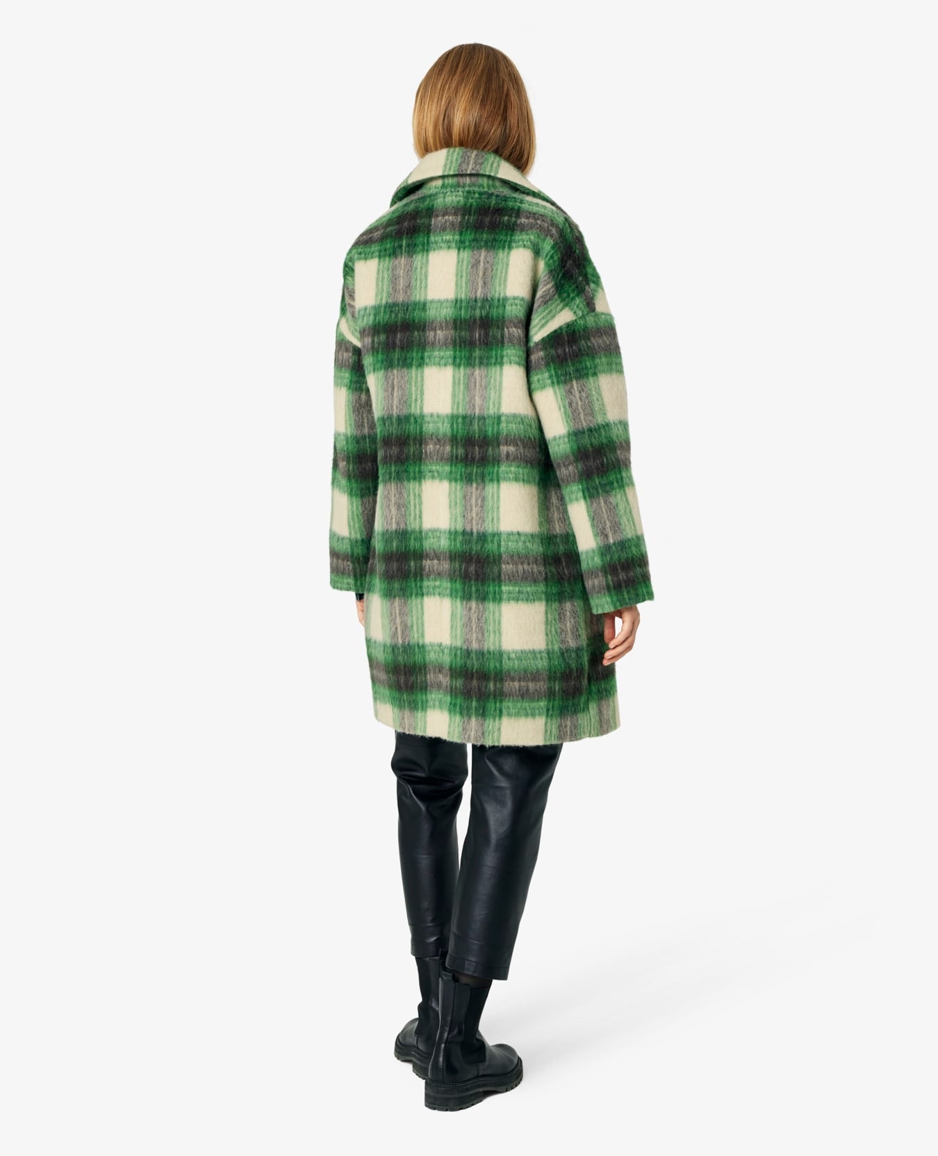 Noa Noa Fry Pattern Coat - Green