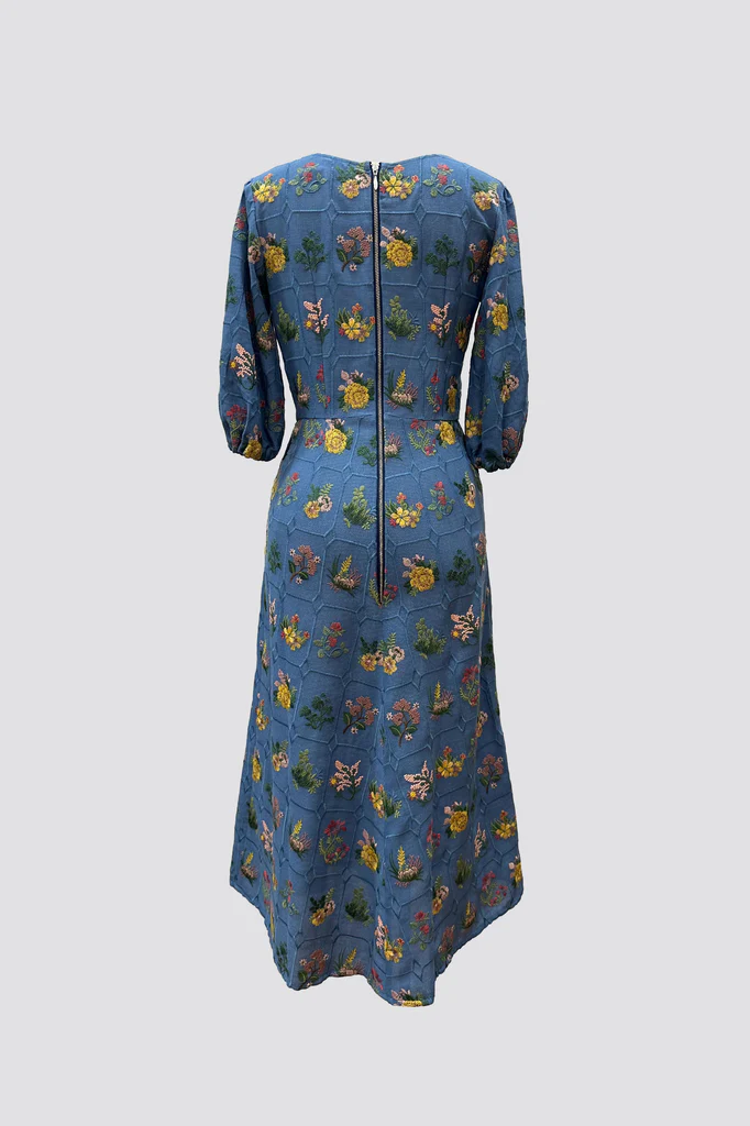 Charmaine Reveley Sierra Dress - Botanic Blue