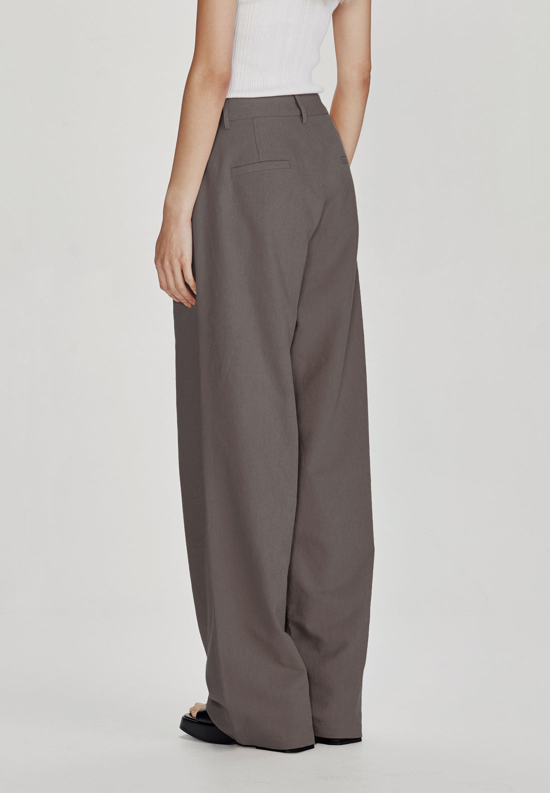 Commoners Linen Blend Trouser - Dust