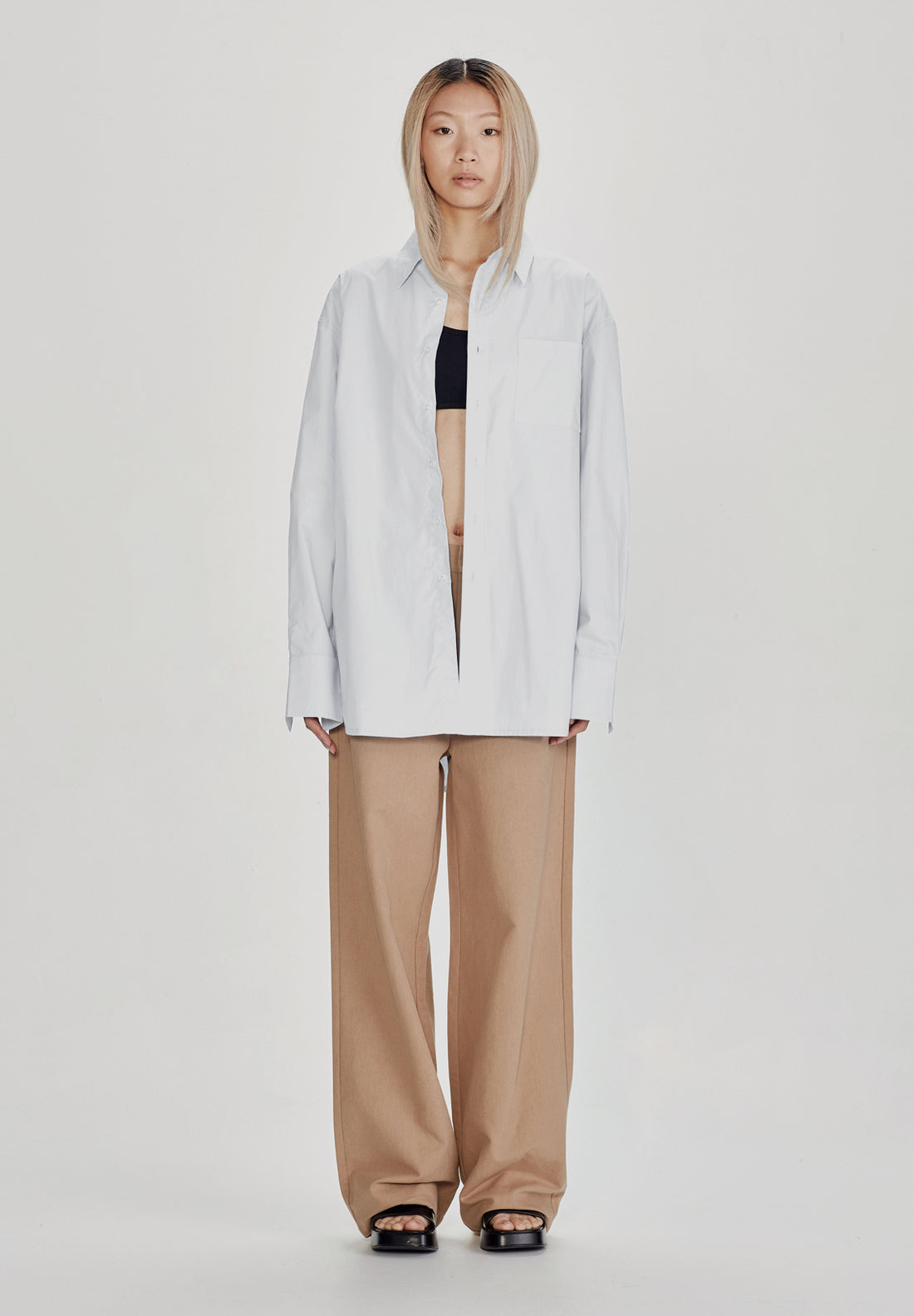 Commoners Oversized Poplin Shirt - White