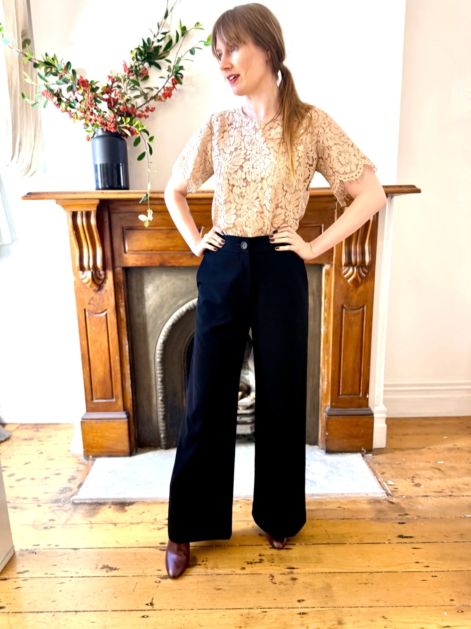 Carlson Gabrielle Pant - Black