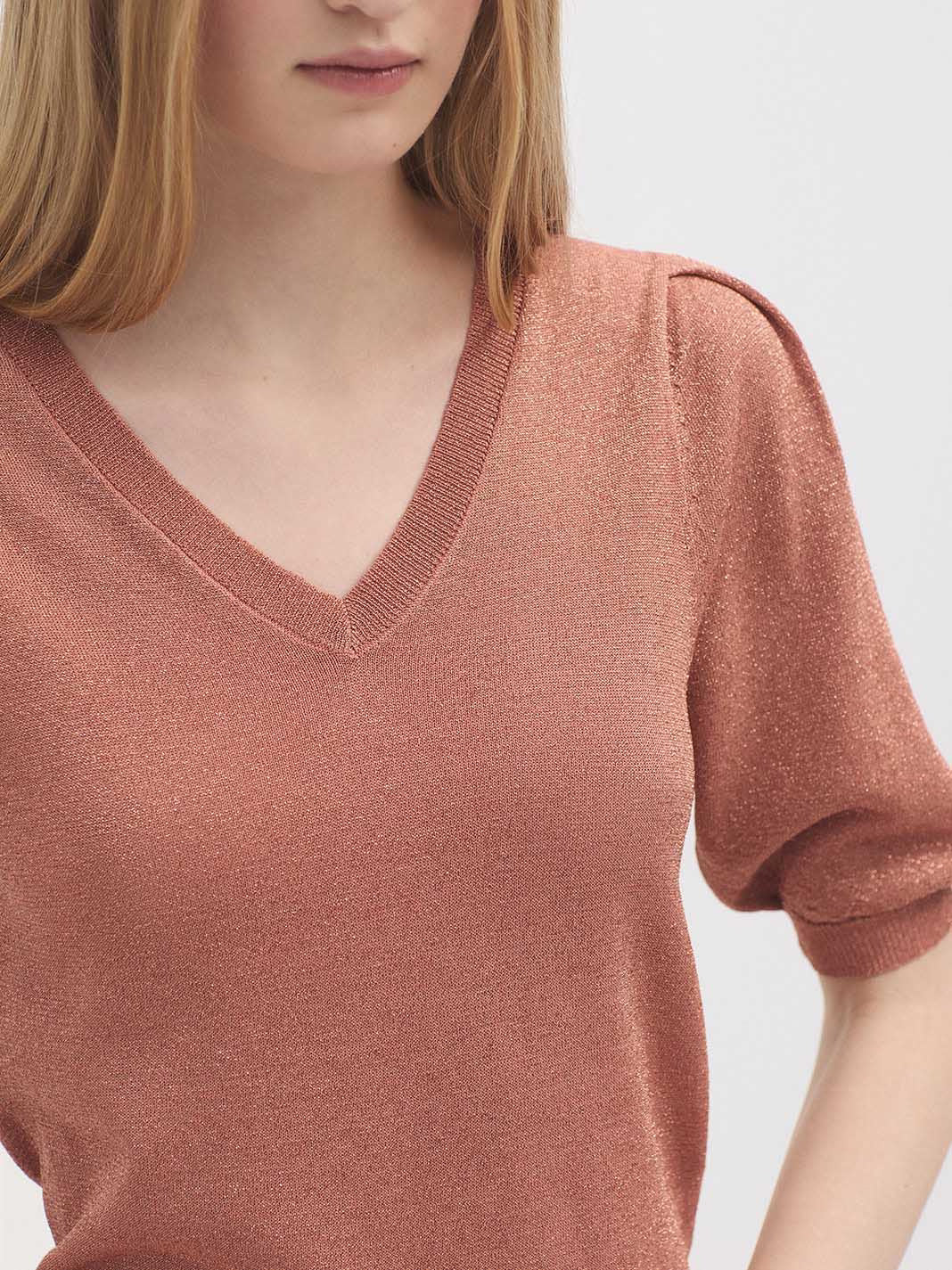 Nice Things Lurex Cropped Jumper