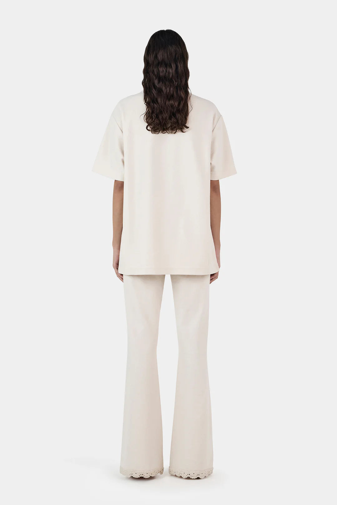 Marley Crochet Shirt - Sandstone