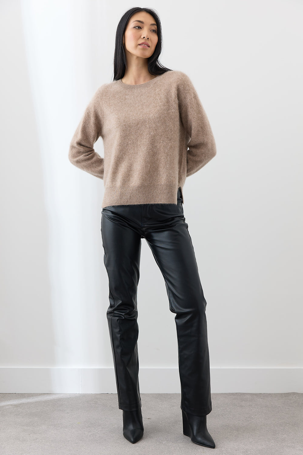 Mia Fratino Cashmere Cyra Sweater - Biscuit