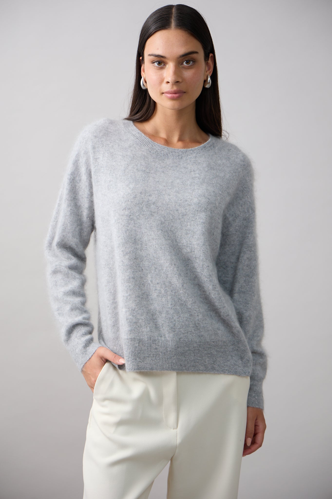 Mia Fratino Cashmere Cyra Sweater - Silver