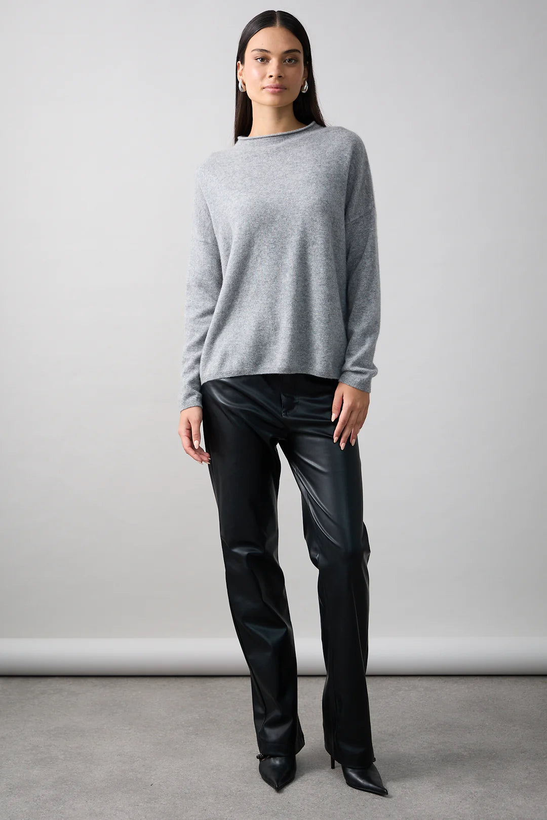 Mia Fratino Sloane Mockneck - Graphite