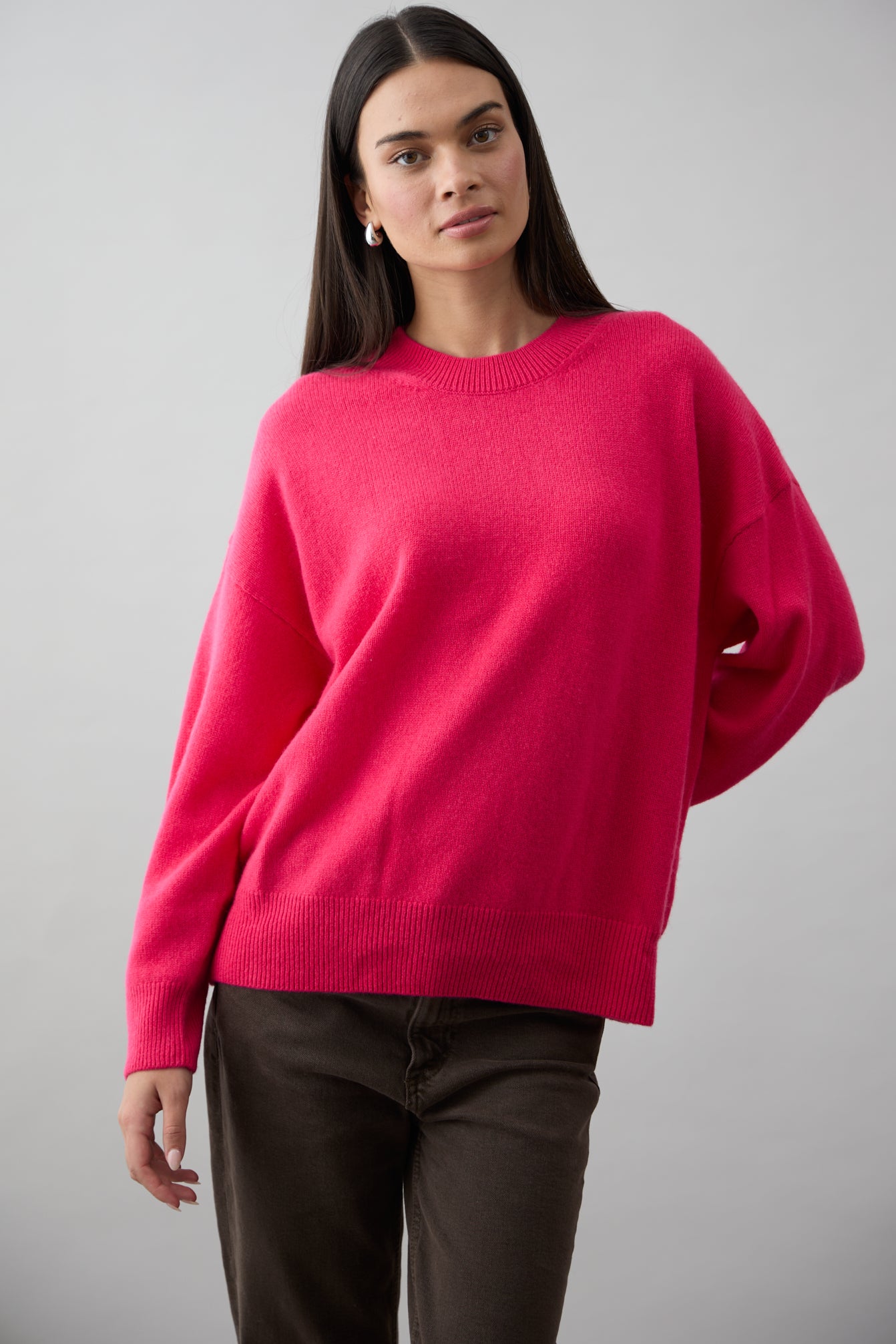 Mia Fratino Cashmere Cooper Crew - Watermelon