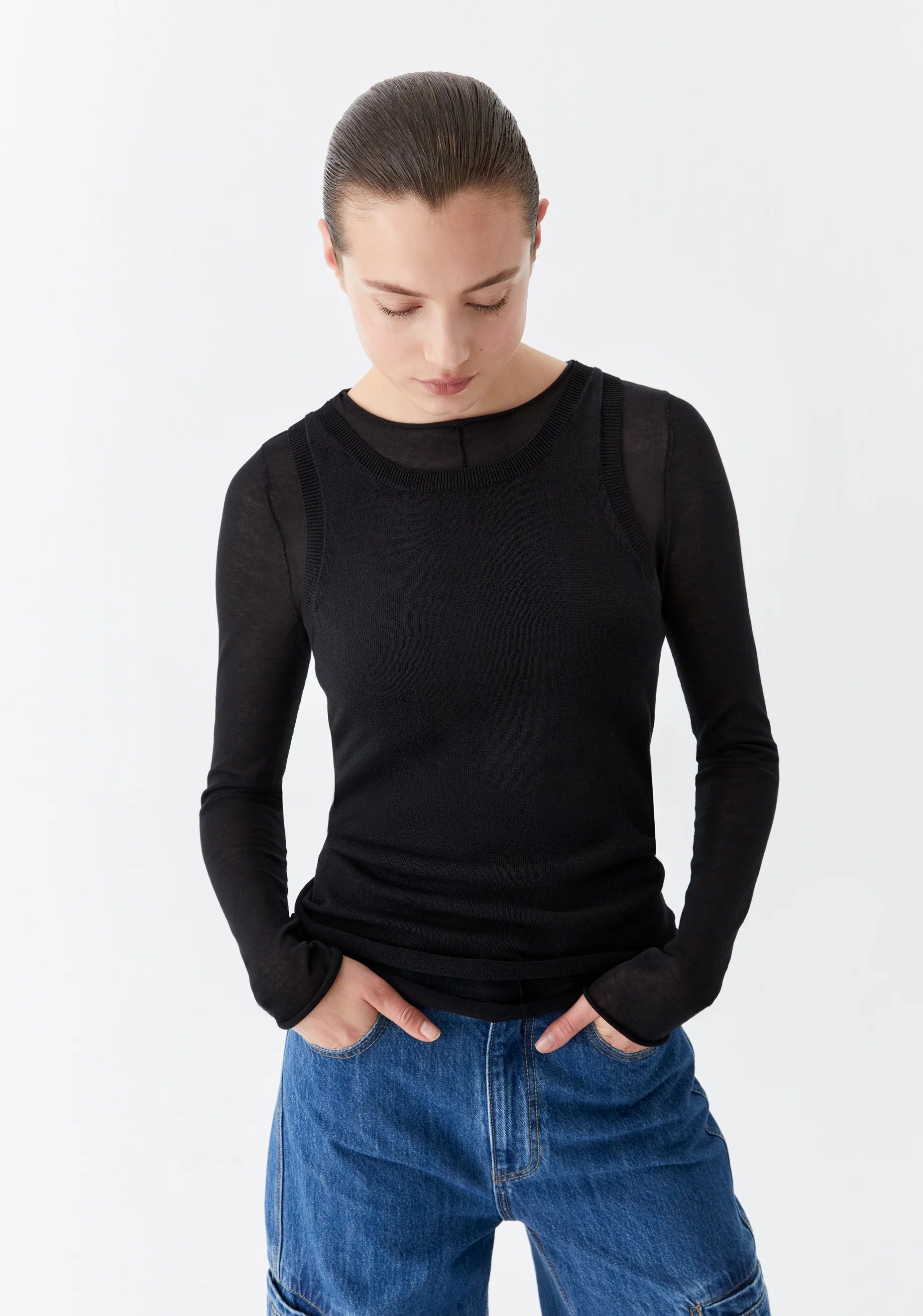 Morrison Aston Knit Pullover - Black