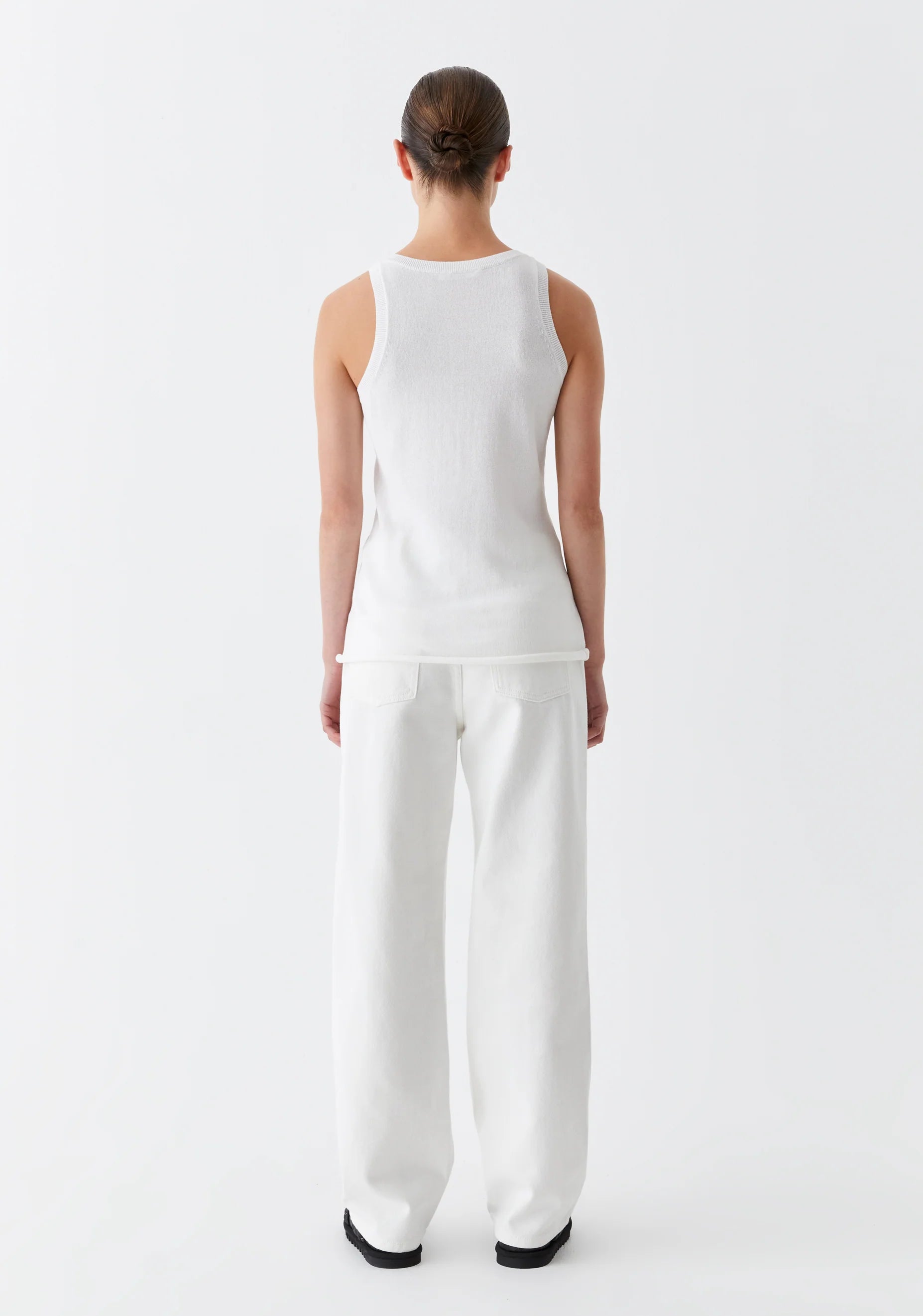 Morrison Aston Knit Tank - White