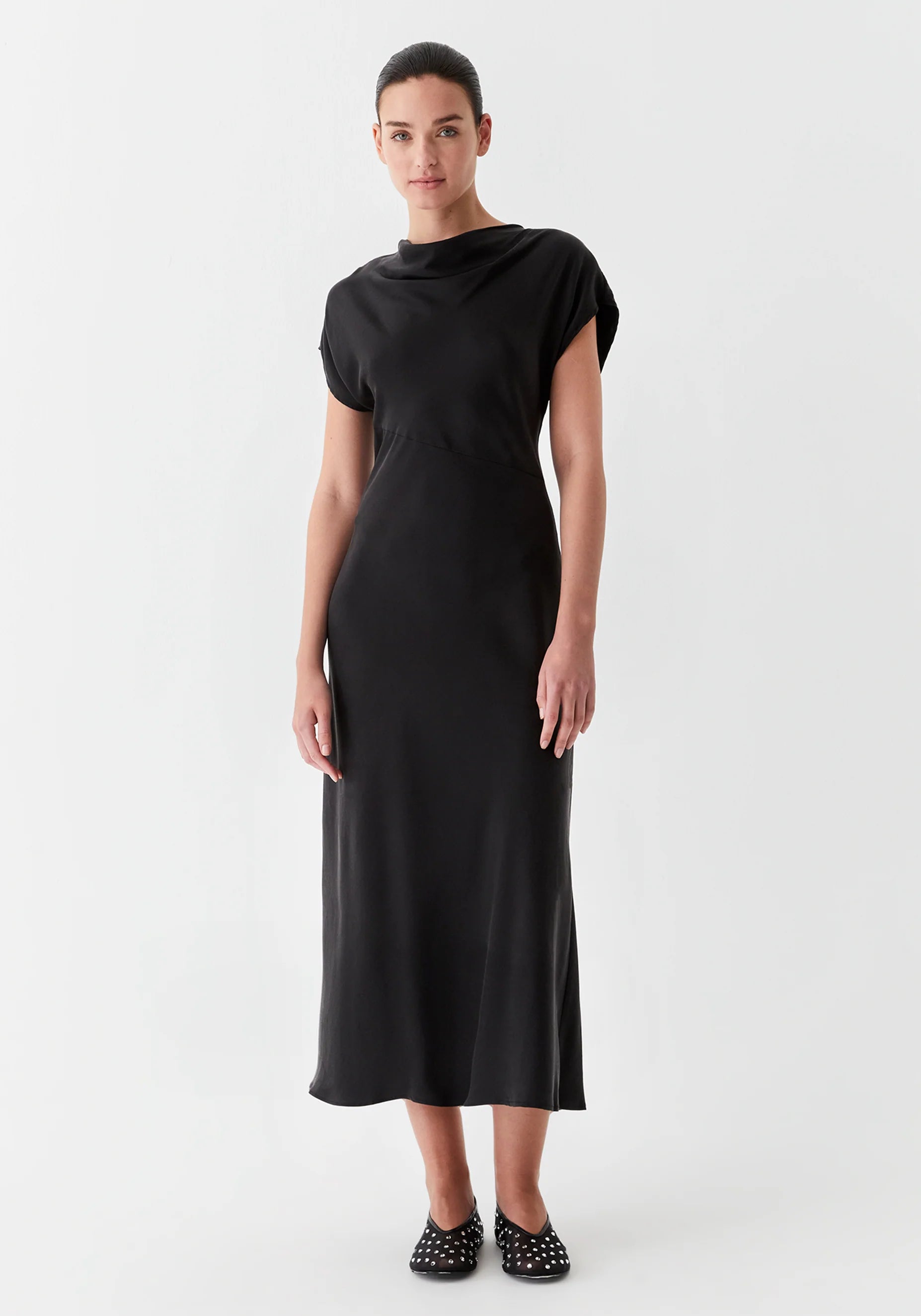 Morrison Violet Dress - Black