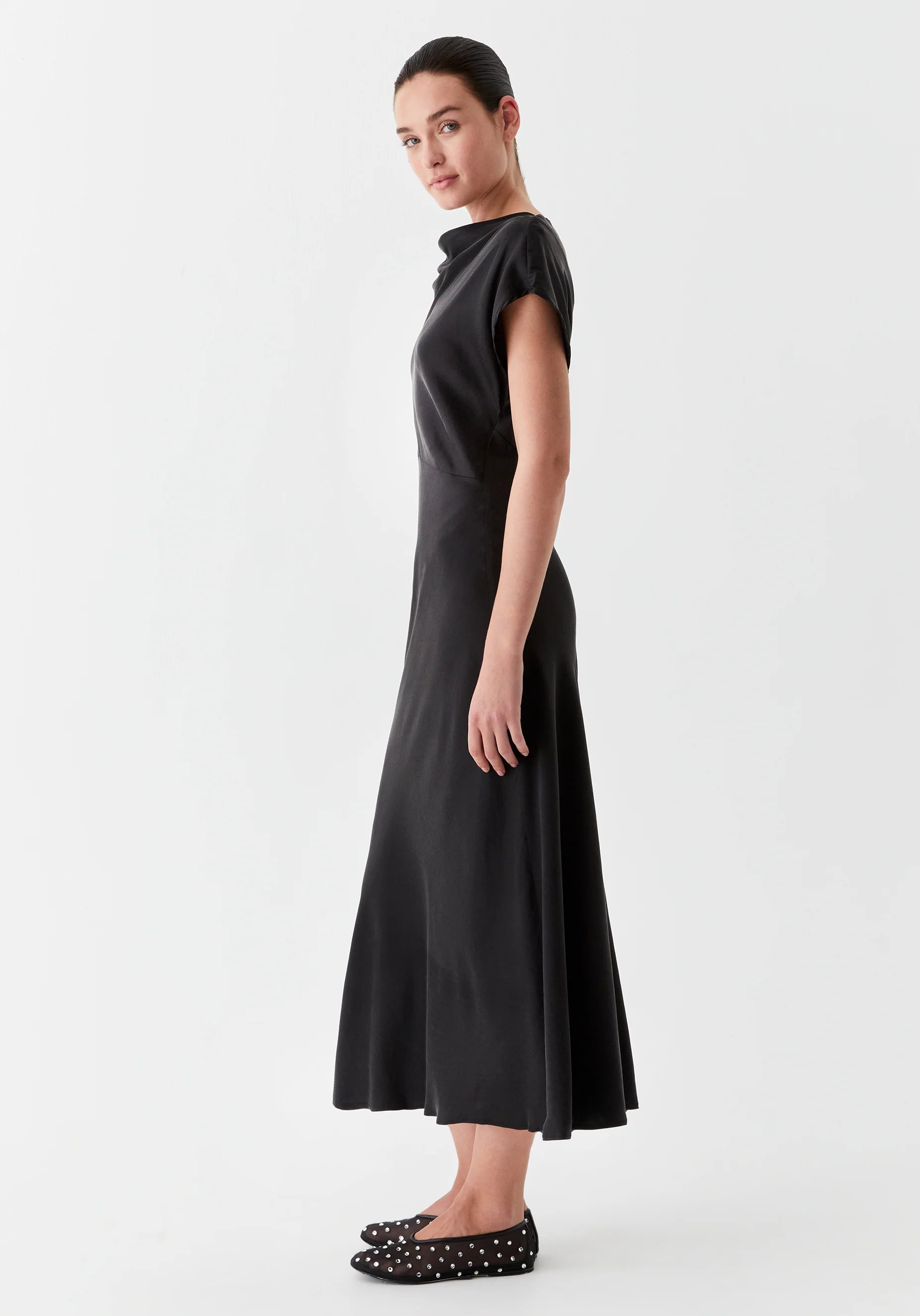 Morrison Violet Dress - Black