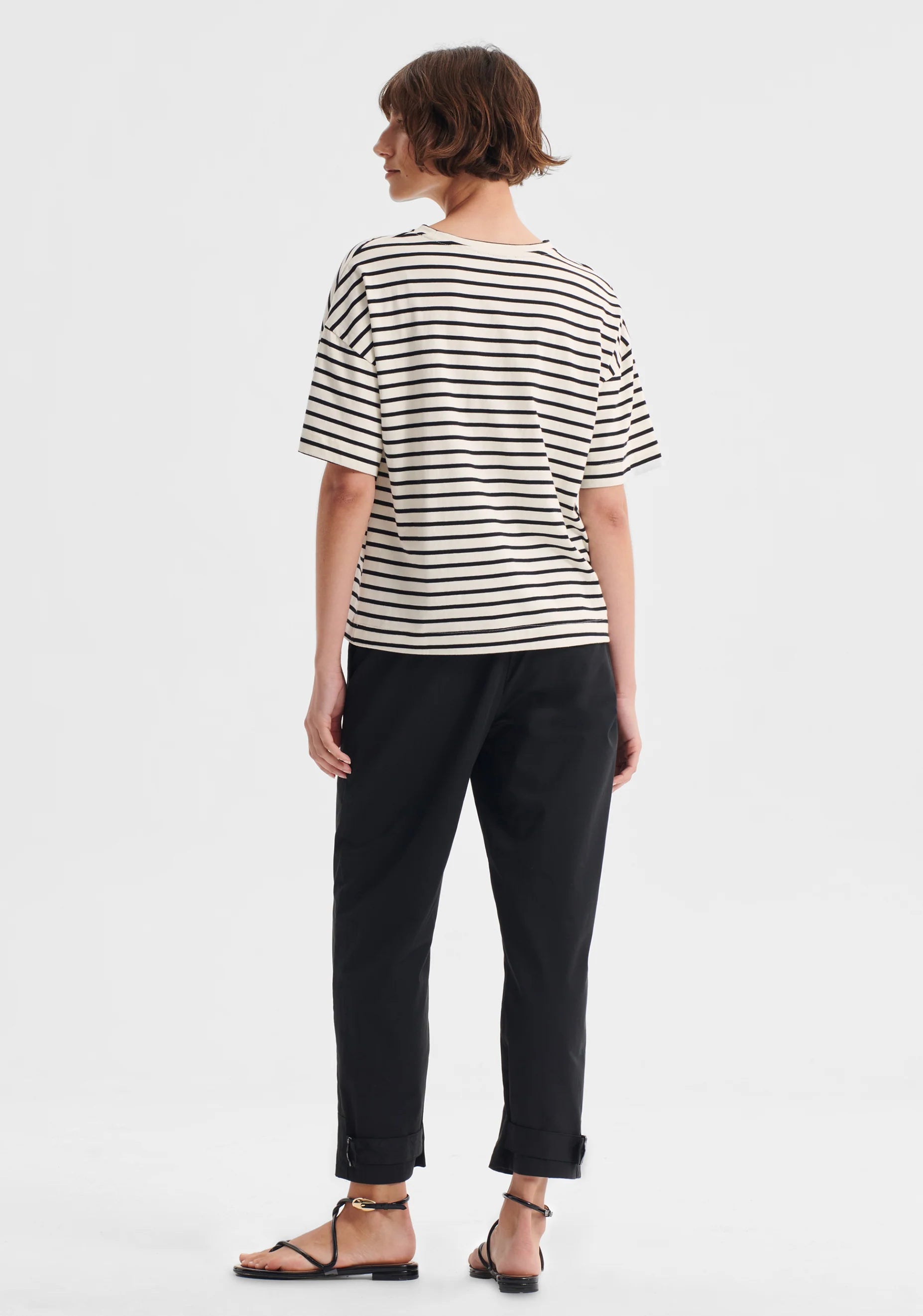 Archie Stripe Tee - Black/Cream