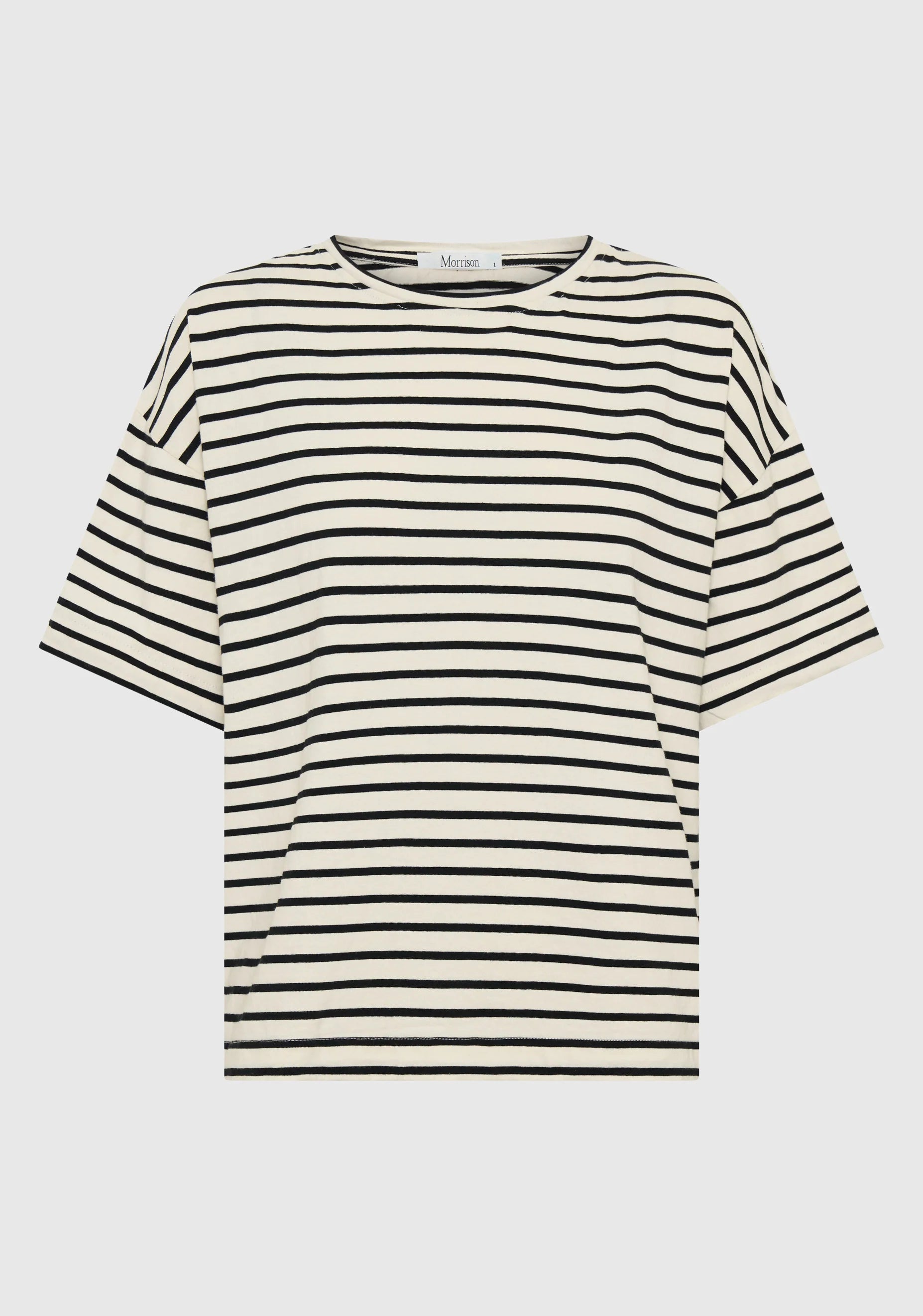 Archie Stripe Tee - Black/Cream