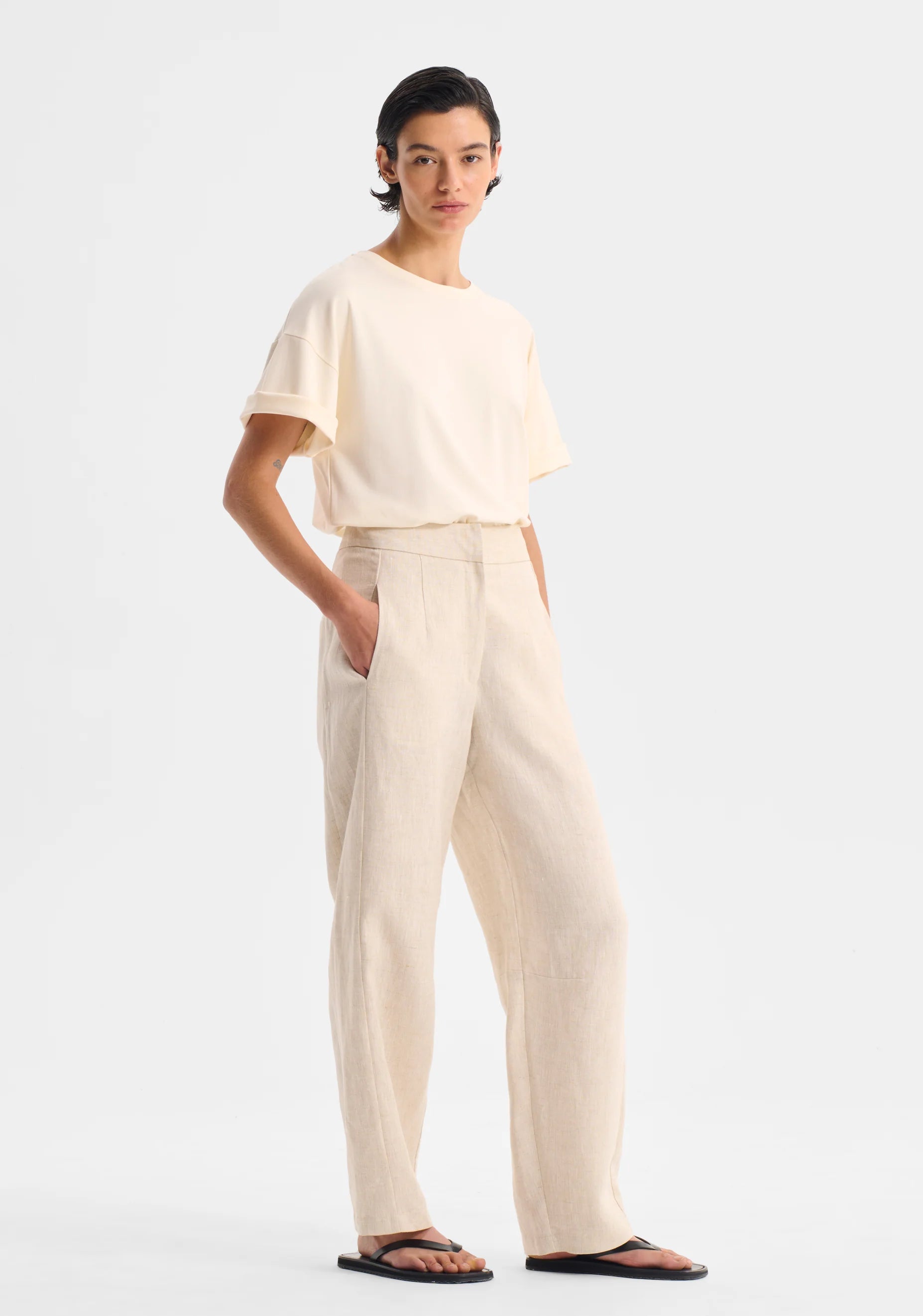 Morrison Jackson Linen Pant - Natural