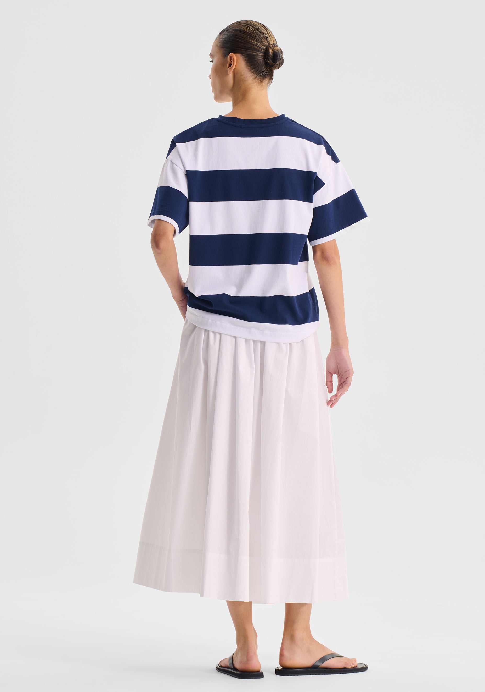 Morrison Rory Stripe Tee - Navy/White