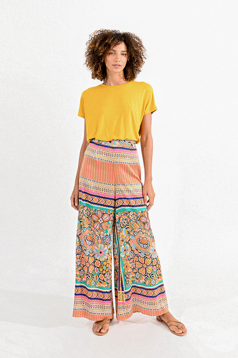 Molly Bracken Palazzo Pants - Multicolor