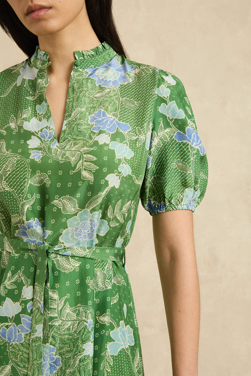 Oceanus Dress - Bloom Jungle Green