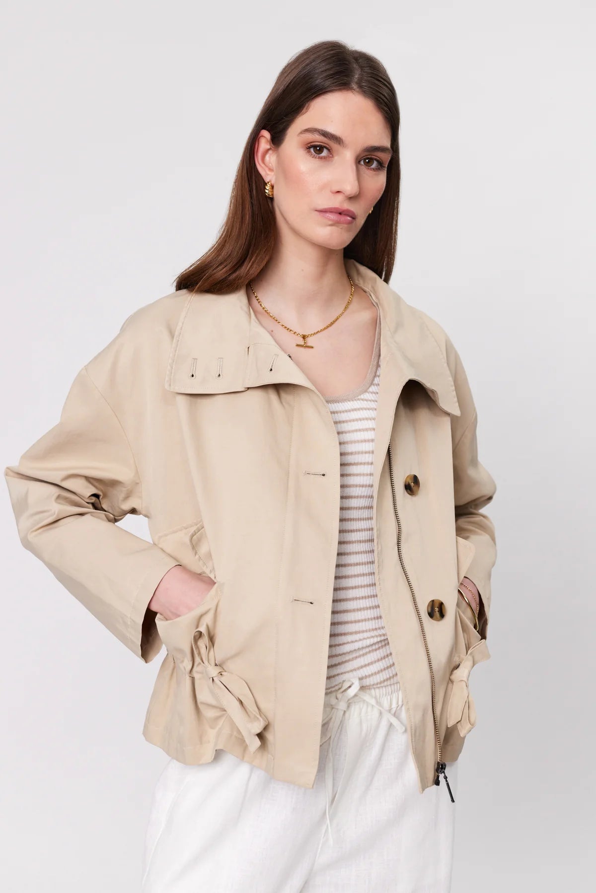 Marlow Olympus Short Trench - Camel