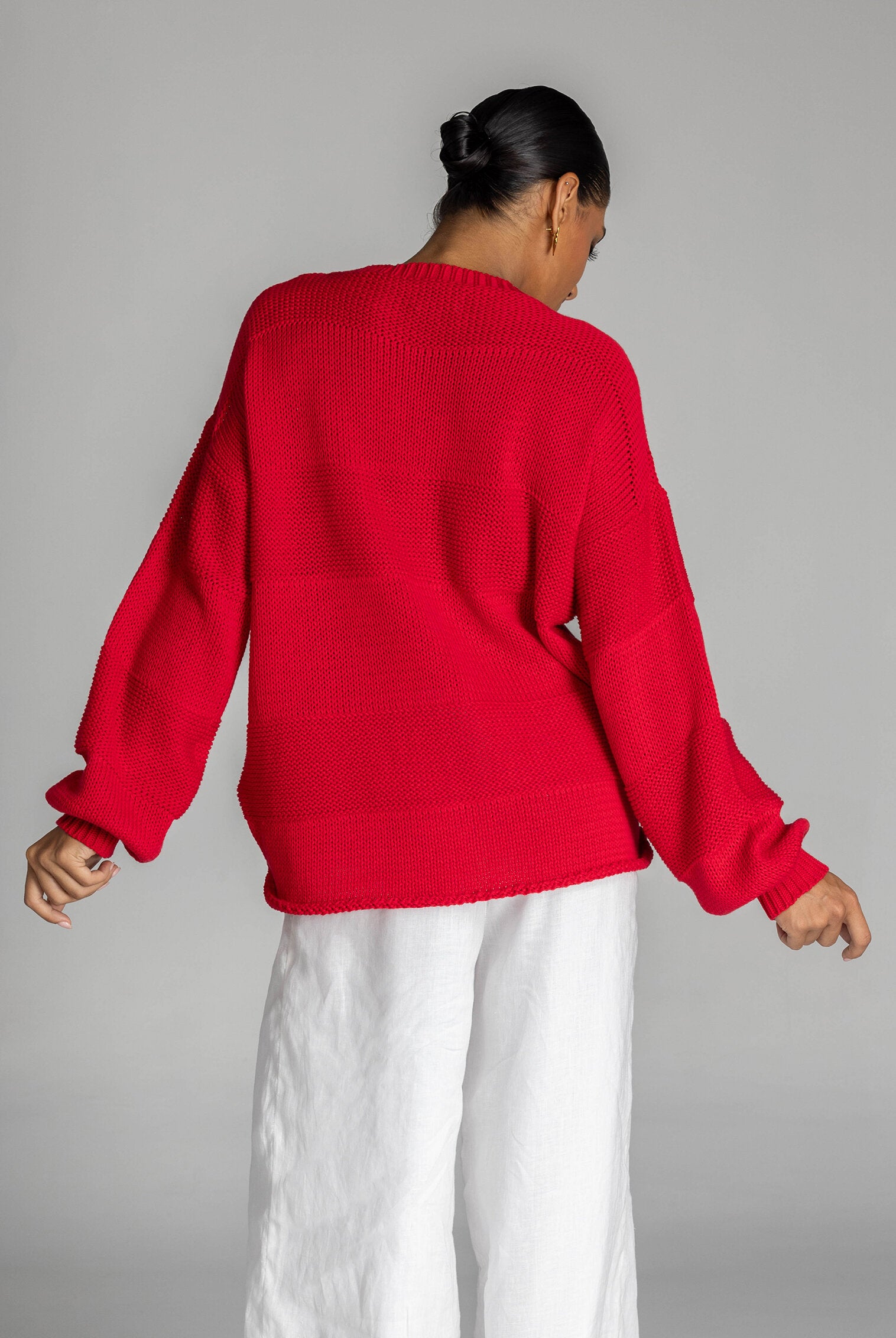 Blak Open My Heart Sweater - Goji Berry Red
