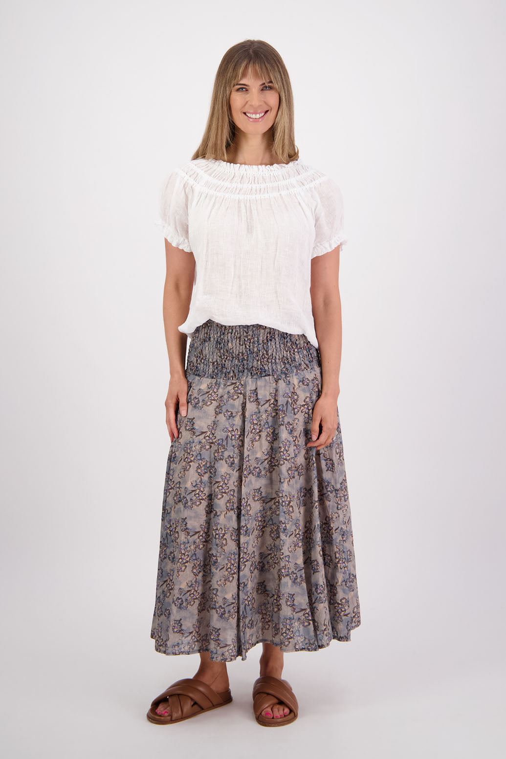 Briarwood Pandora Skirt - Denim Daisy