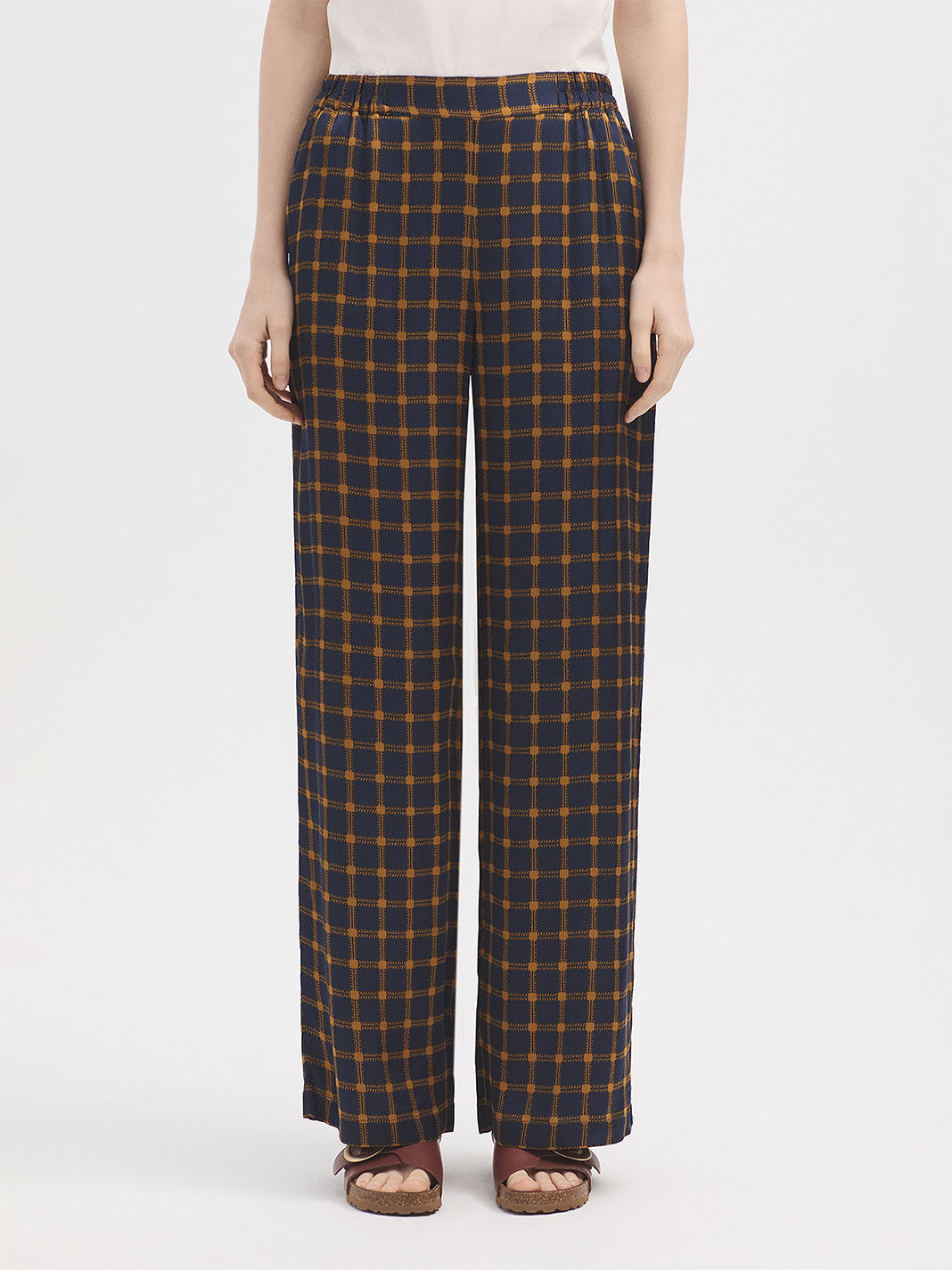 Nice Things Garden Check Pants