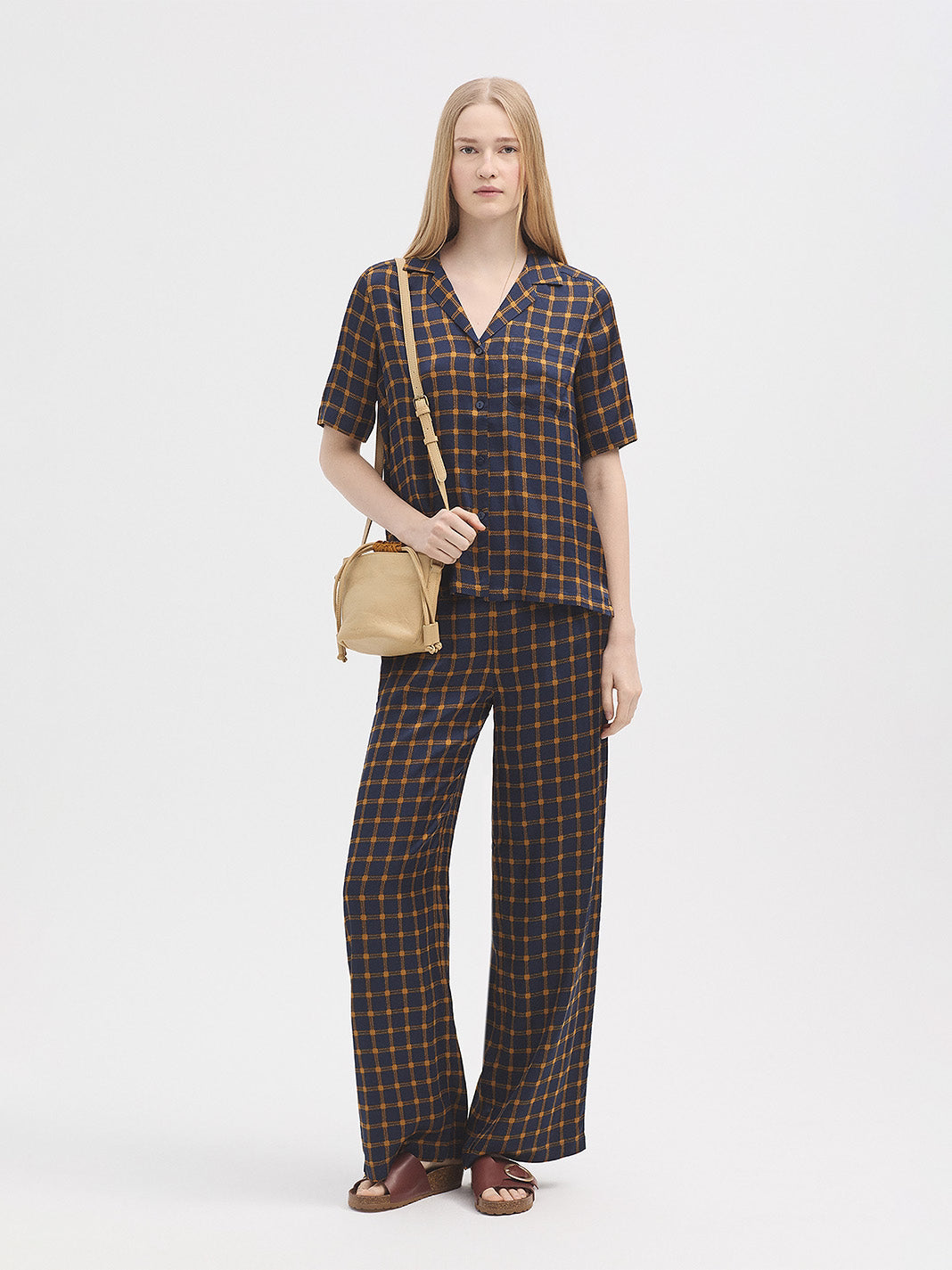 Nice Things Garden Check Pants