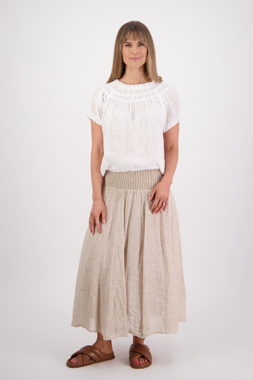 Briarwood Parson Skirt - Natural