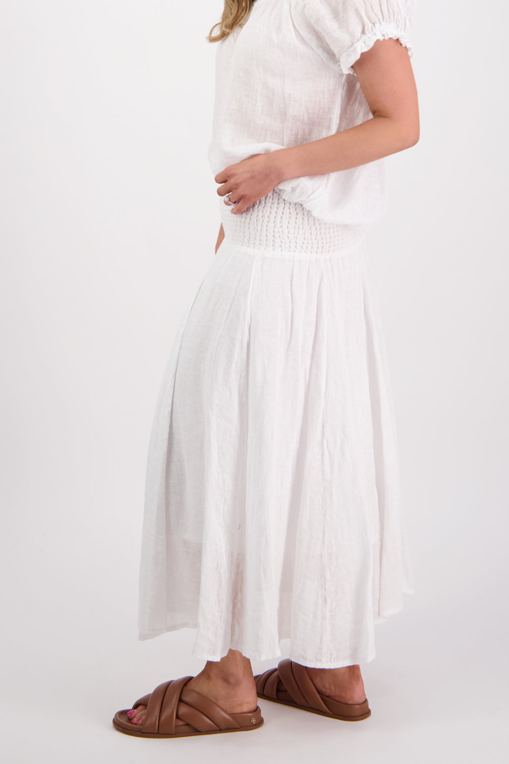Briarwood Parson Skirt - White