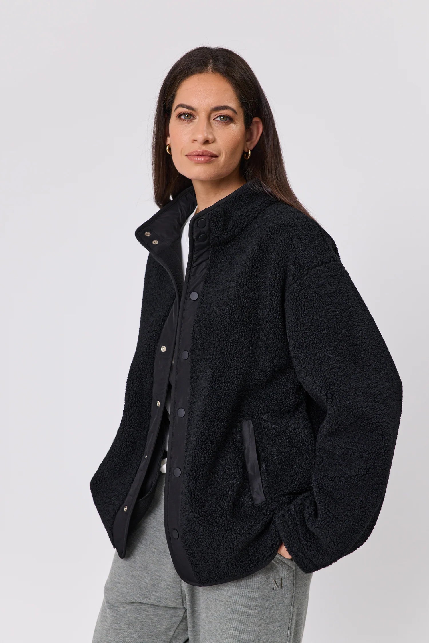 Marlow Peak Teddy Fleece Jacket - Black