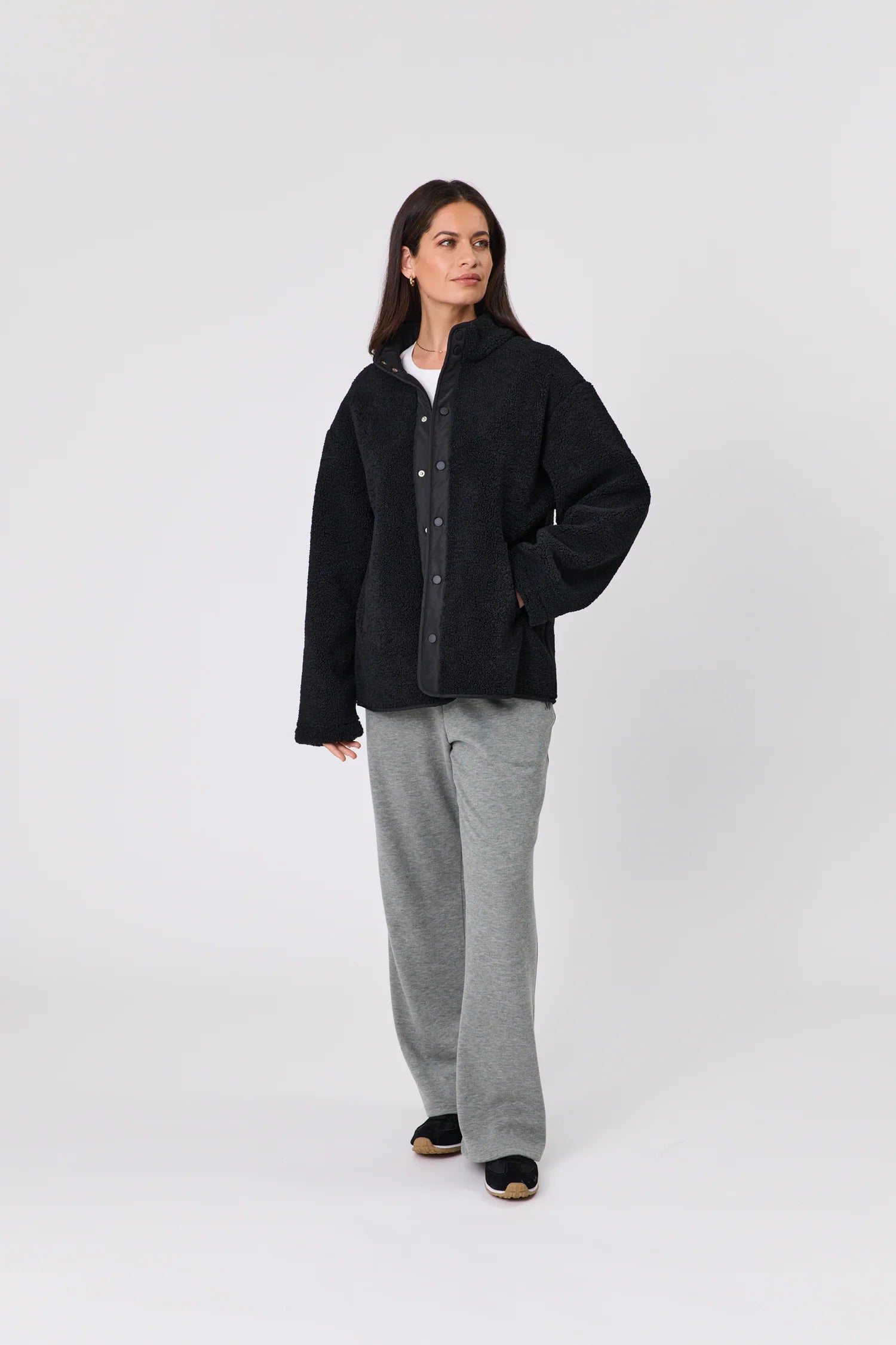 Marlow Peak Teddy Fleece Jacket - Black