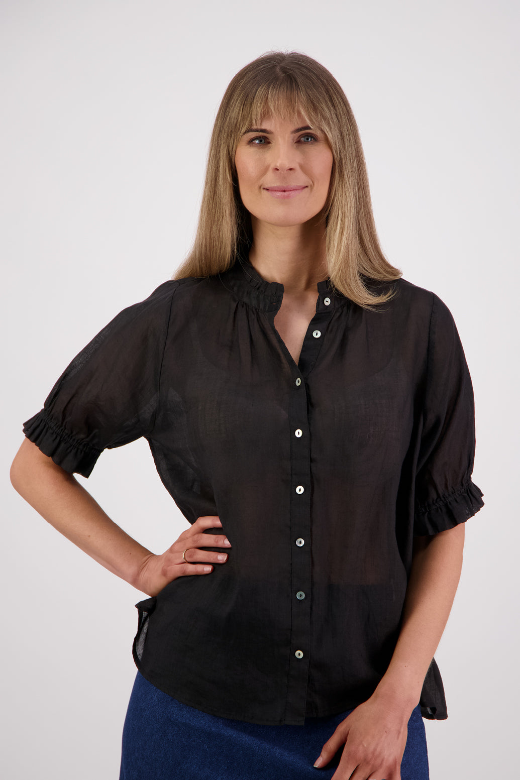 Briarwood Pearly Top - Black