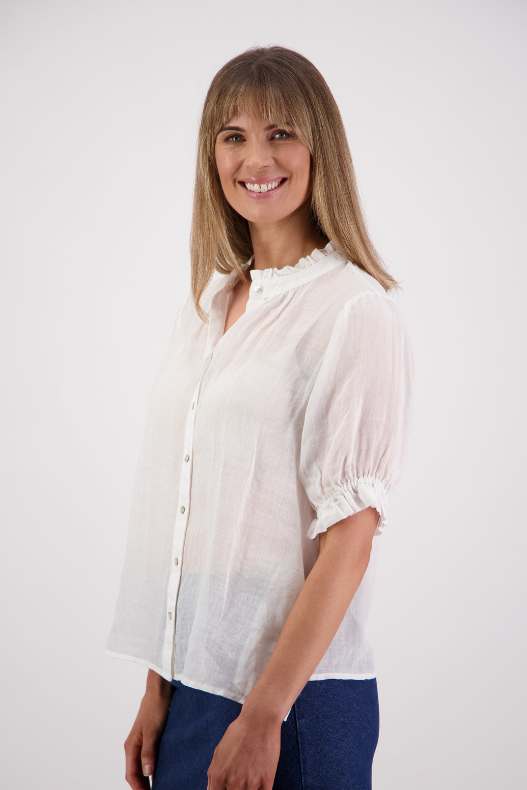 Briarwood Pearly Top - White