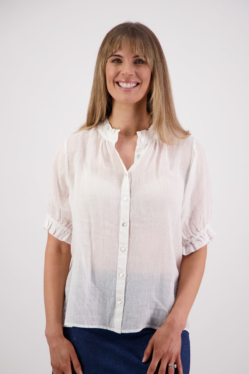 Briarwood Pearly Top - White