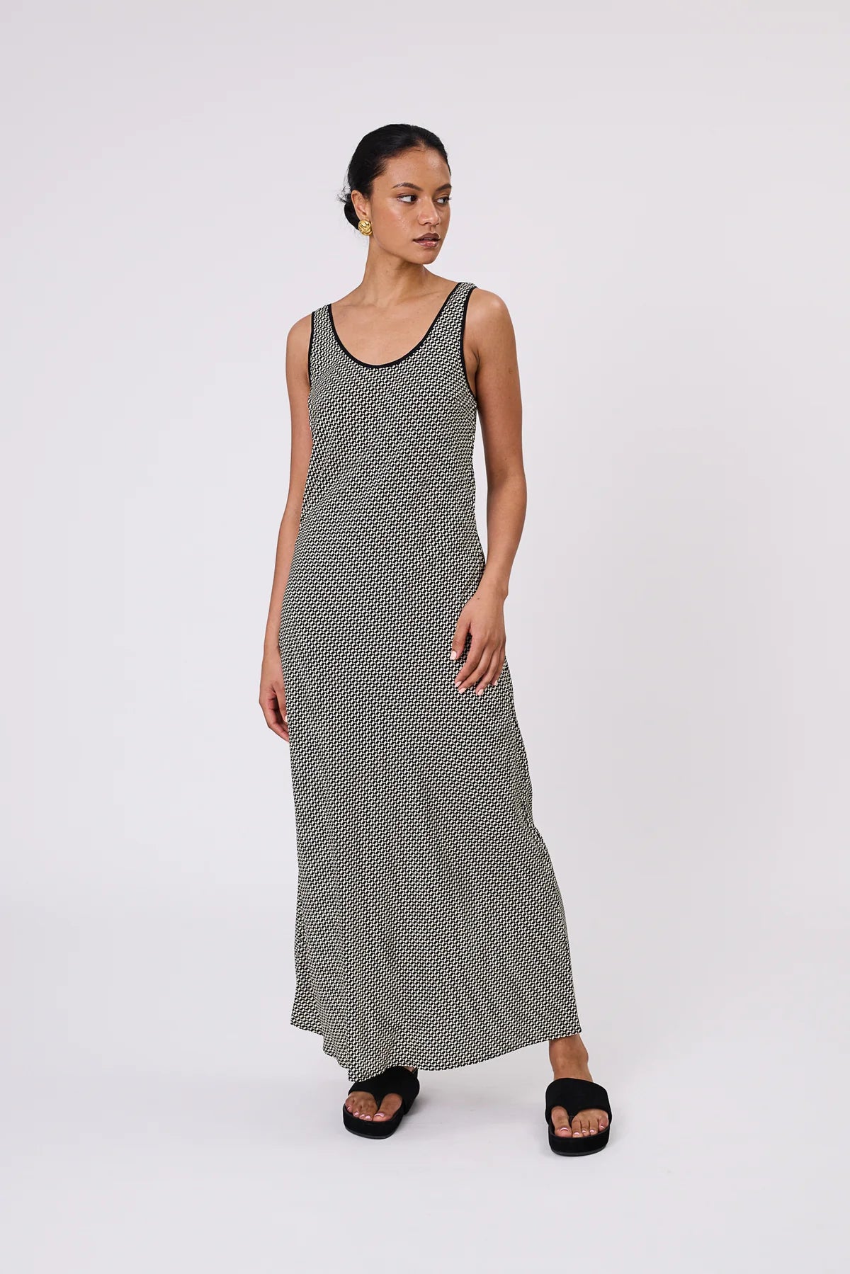 Marlow Phase Bias Maxi Dress - Geo Print