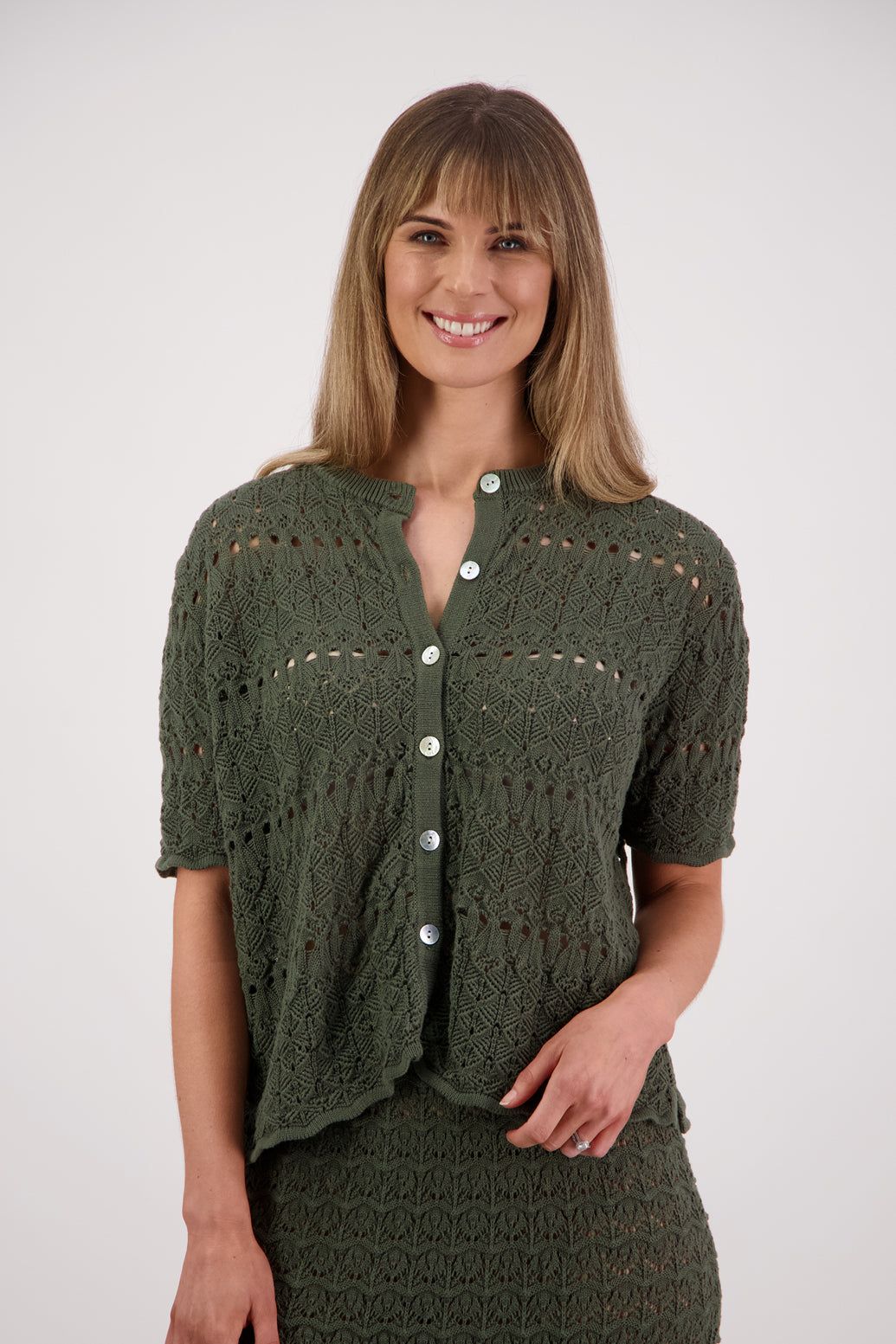 Briarwood Posy Cardigan - Moss
