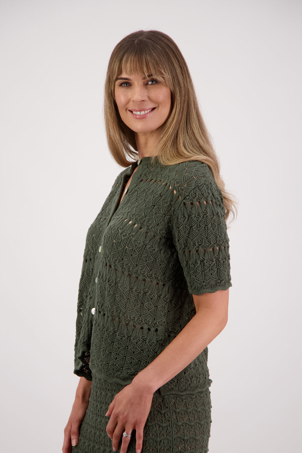 Briarwood Posy Cardigan - Moss