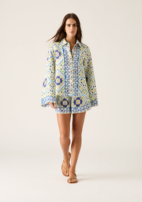 Mos the Label Filipa Shirt - Filipa Print