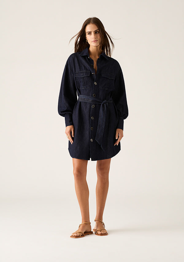 Mos the Label - Ana Denim Shirt Mini Dress