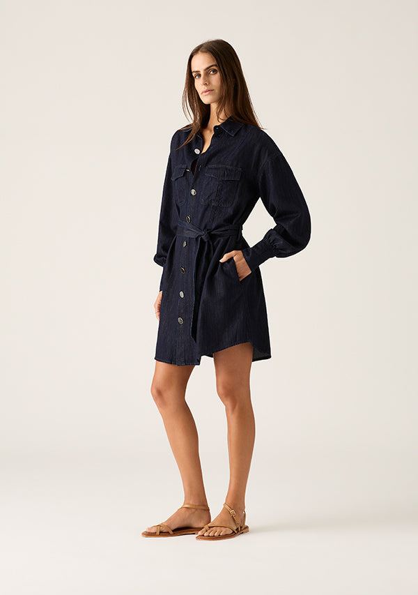 Mos the Label - Ana Denim Shirt Mini Dress