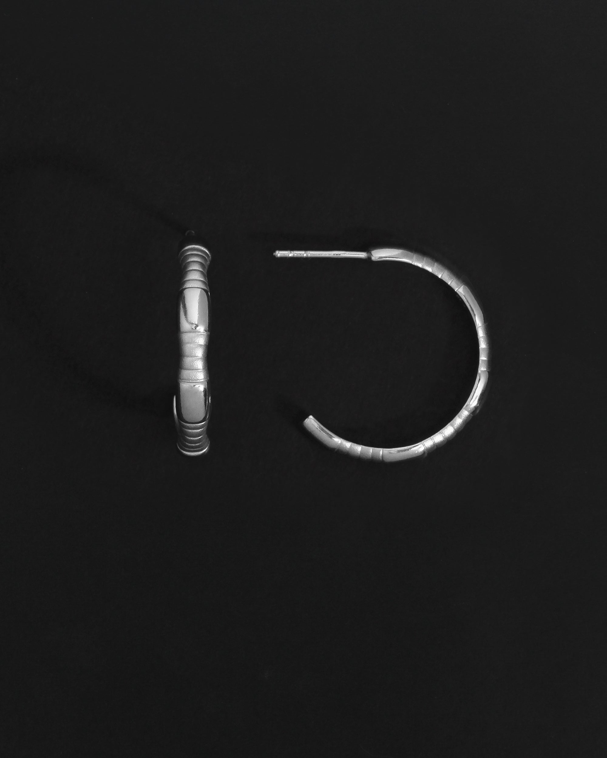 Amari Hoops - Sterling Silver