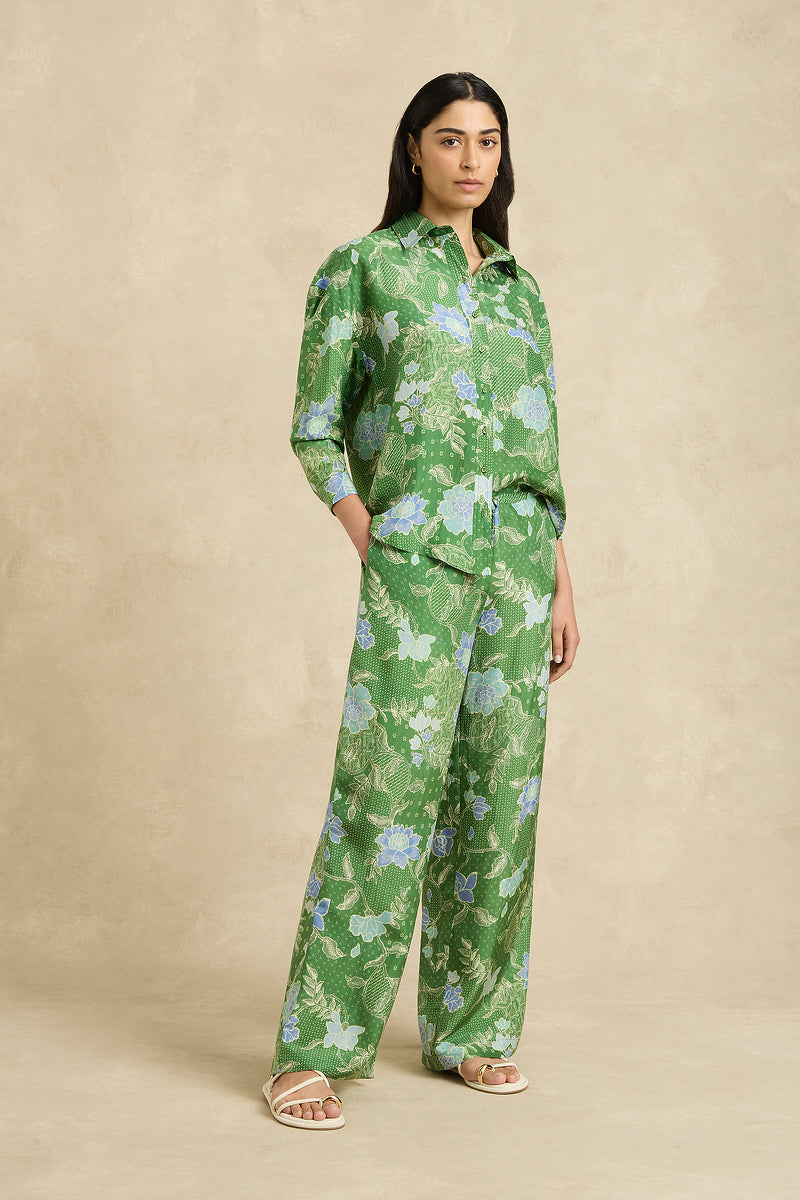 Stevie Shirt - Bloom Jungle Green