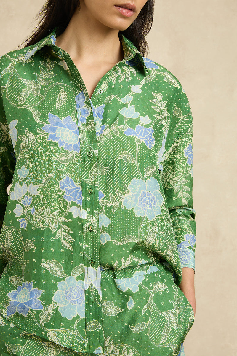 Stevie Shirt - Bloom Jungle Green