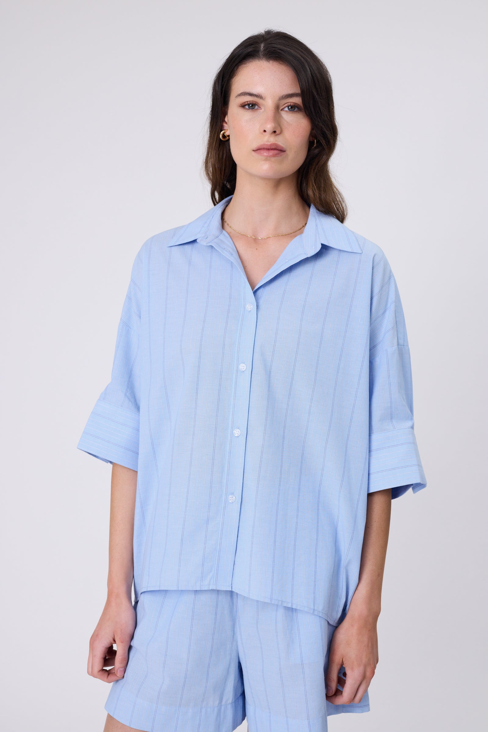 Shoreline Shirt - Blue Stripe