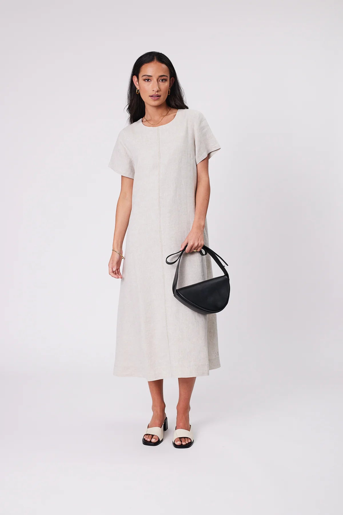 Marlow Sicily Linen Dress - Natural