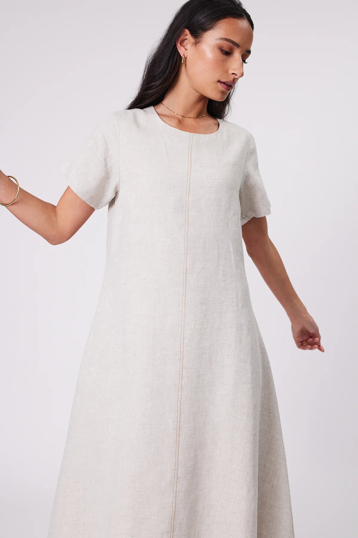 Marlow Sicily Linen Dress - Natural